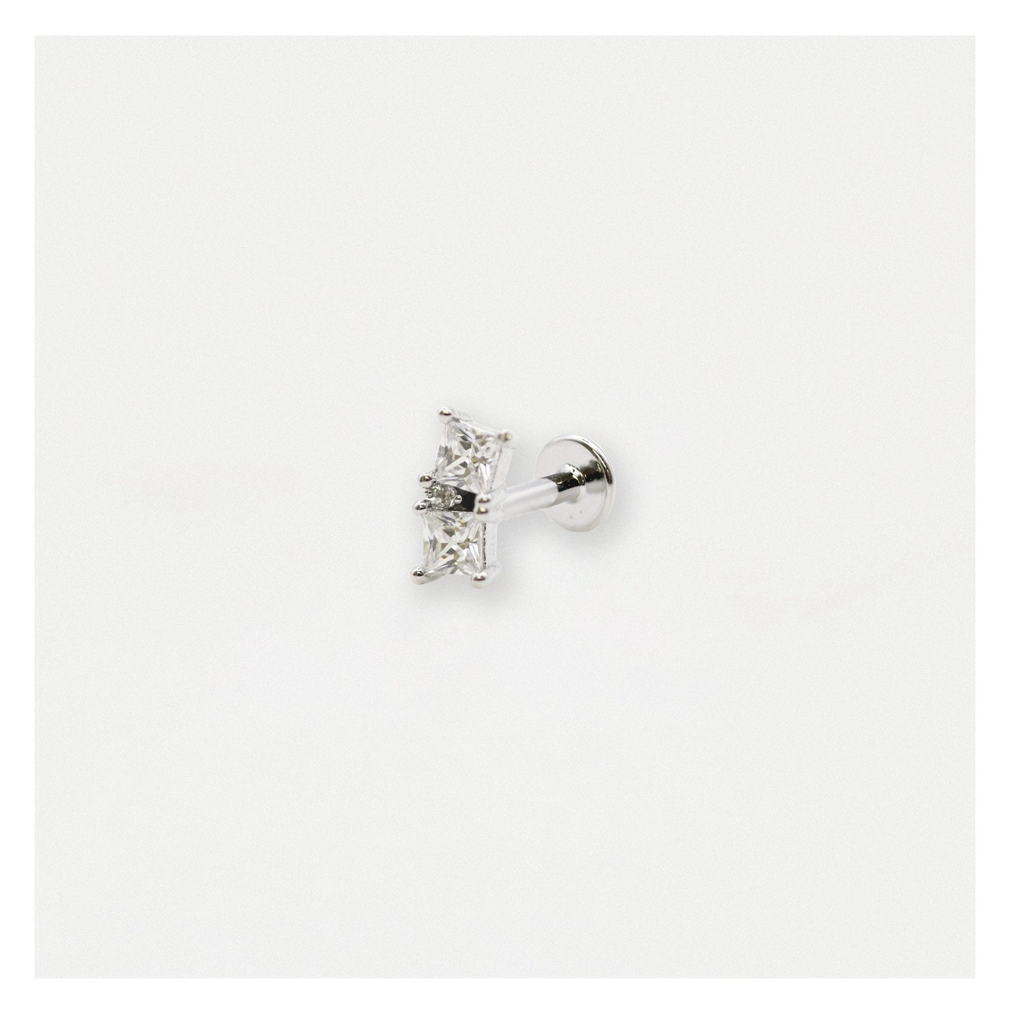 Steel Sleek Squares Labret