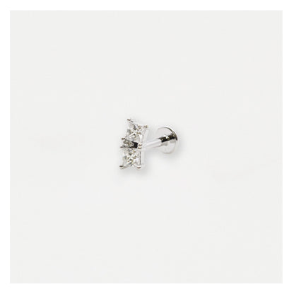 Steel Sleek Squares Labret