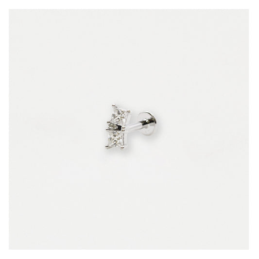 Steel Sleek Squares Labret