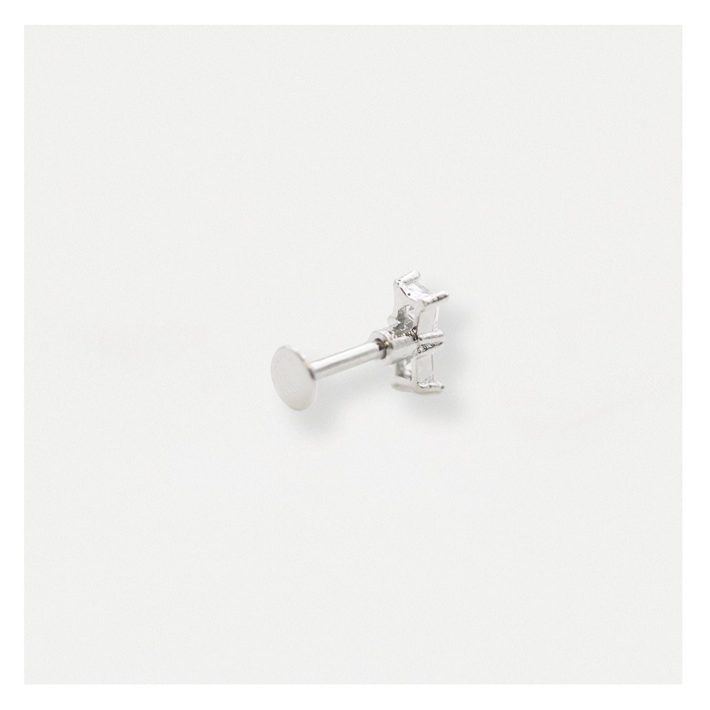 Steel Sleek Squares Labret