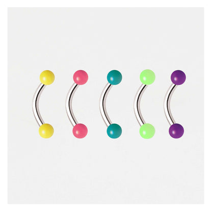Acrylic Curved Eyebrow Bar - 1.2mm