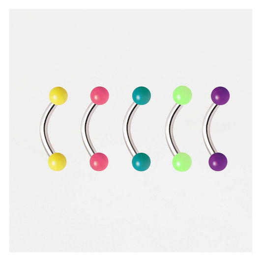 Acrylic Curved Eyebrow Bar - 1.2mm
