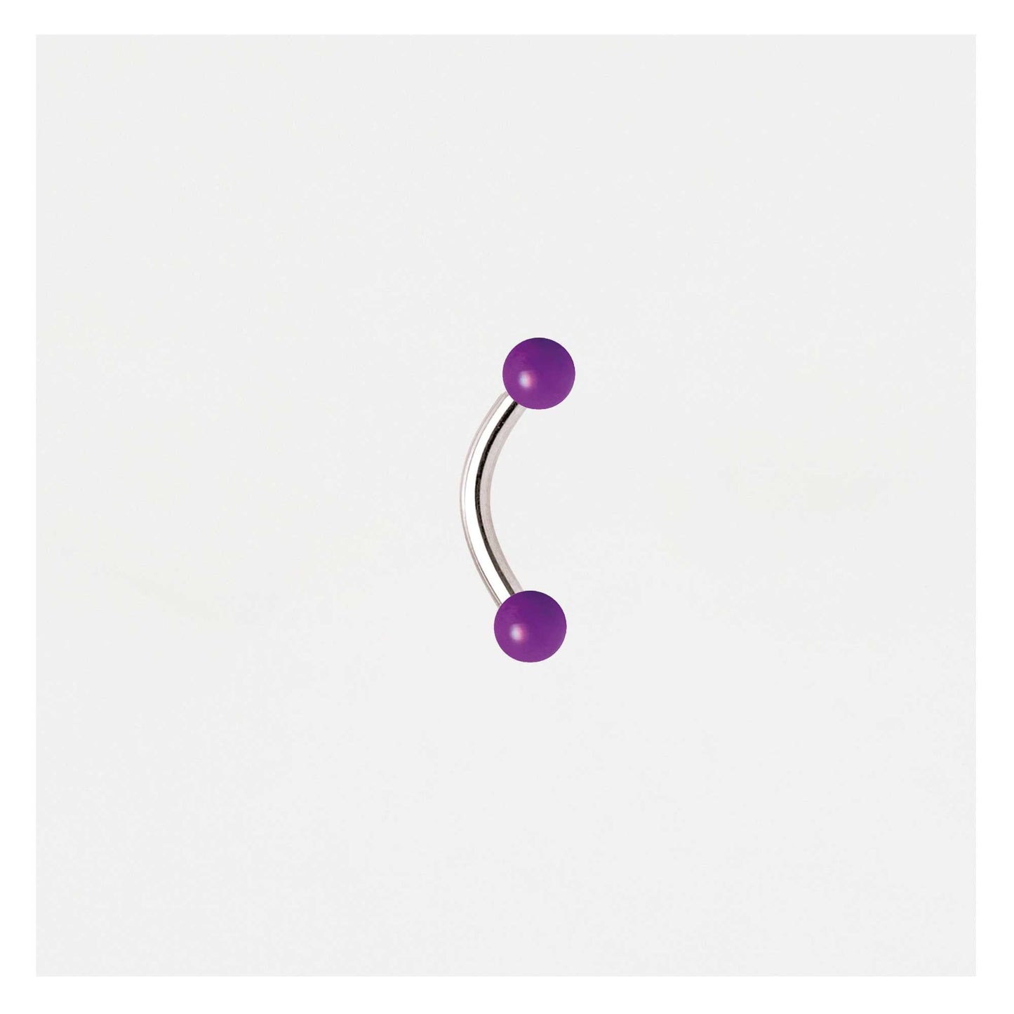 Acrylic Curved Eyebrow Bar - 1.2mm