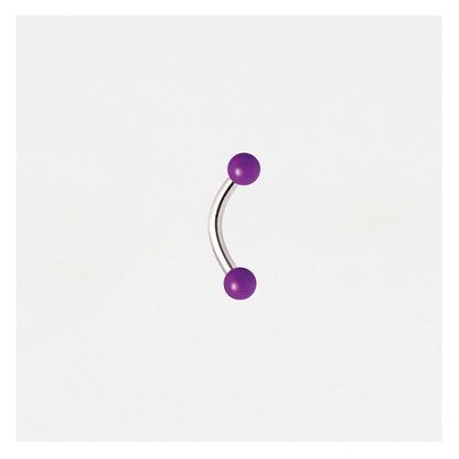 Acrylic Curved Eyebrow Bar - 1.2mm