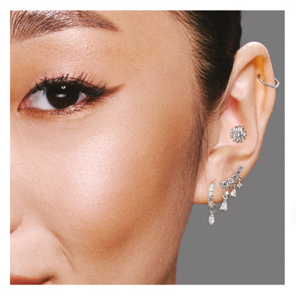 Steel Flower Bomb Labret - Internally Threaded