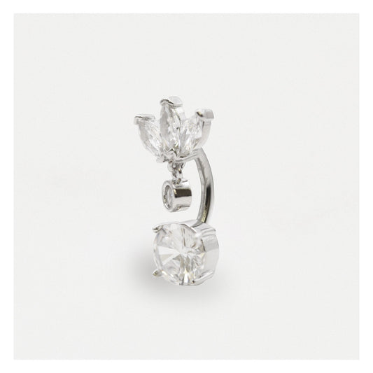 Steel Tiara Treasure Belly Bar
