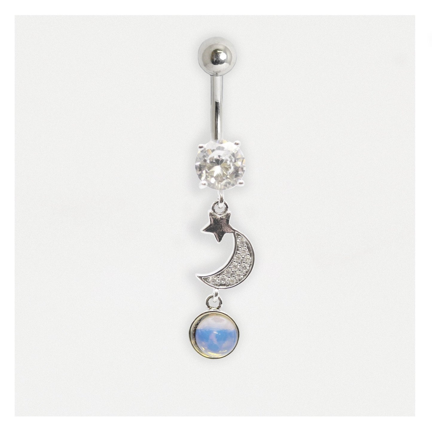 Steel Moon Goddess Belly Bar