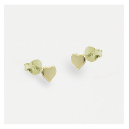 Silver Classic Heart Stud Earrings