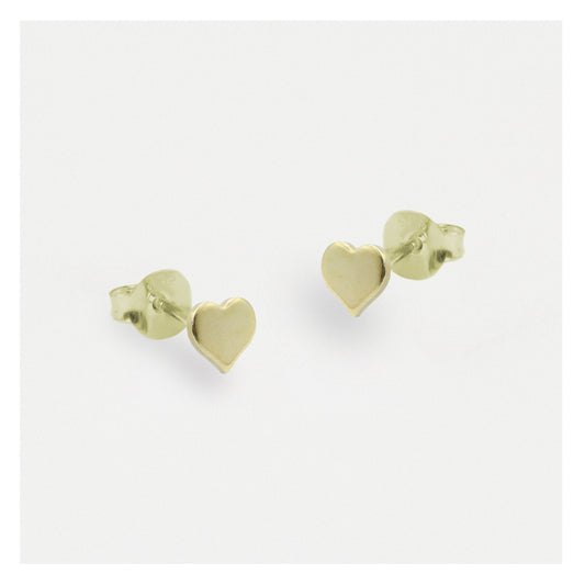 Silver Classic Heart Stud Earrings