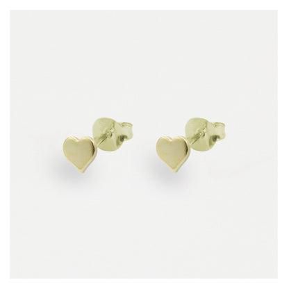 Silver Classic Heart Stud Earrings