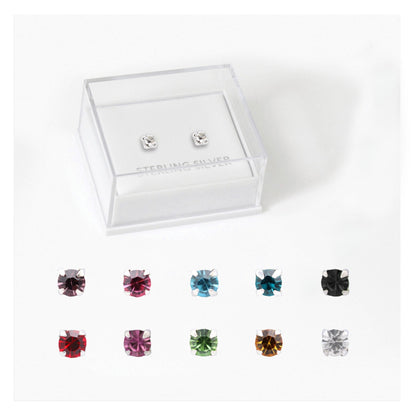 Boxed Silver Classic Round Ear Studs - 3mm