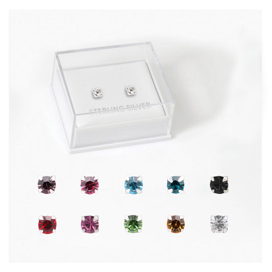 Boxed Silver Classic Round Ear Studs - 3mm