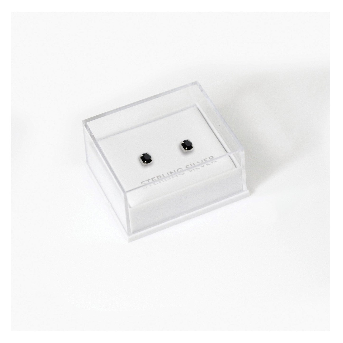 Boxed Silver Classic Round Ear Studs - 3mm
