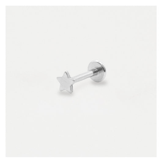 Steel Star Labret - 1.2mm - Internally Threaded