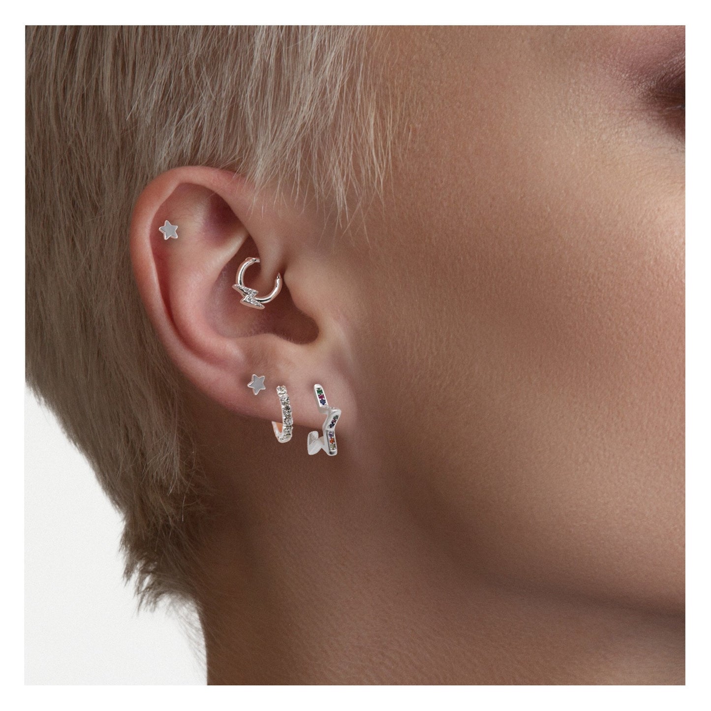 Steel Star Labret - 1.2mm - Internally Threaded