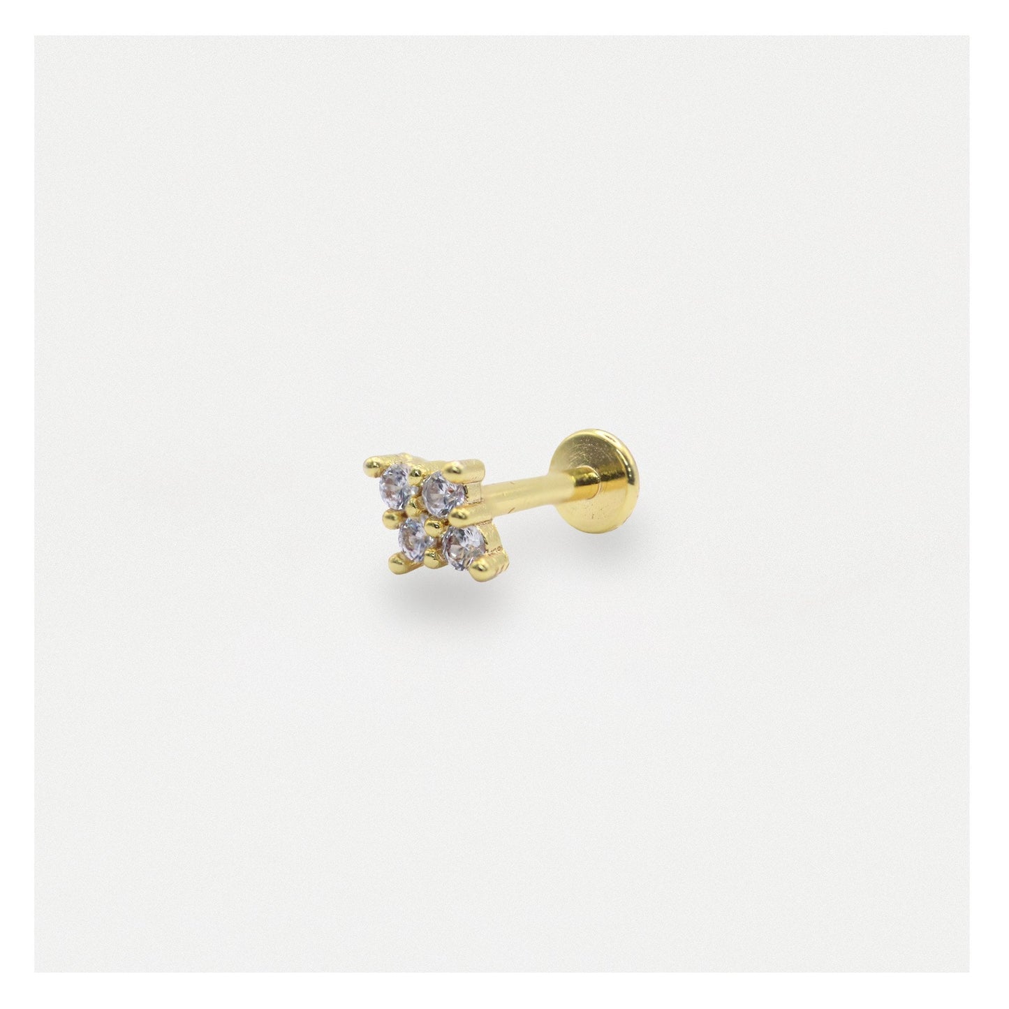 Steel Diamond Life Labret - Internally Threaded
