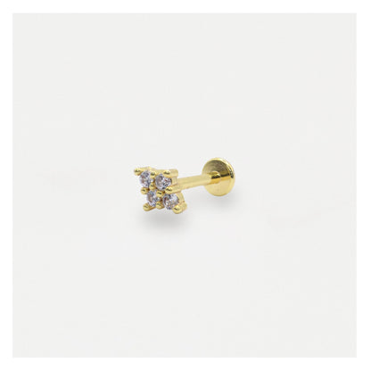 Steel Diamond Life Labret - Internally Threaded