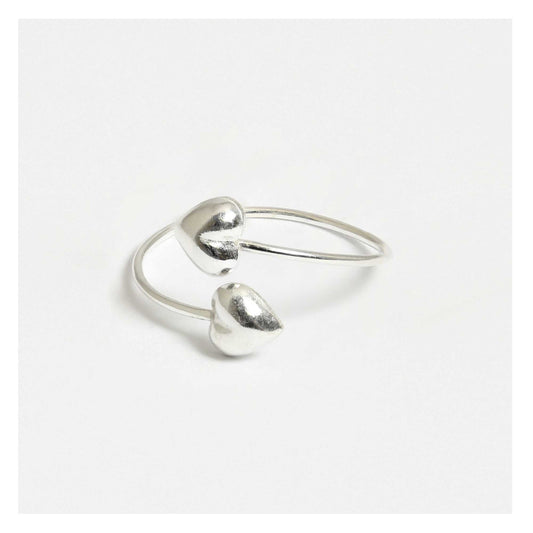 Double Heart Toe Ring