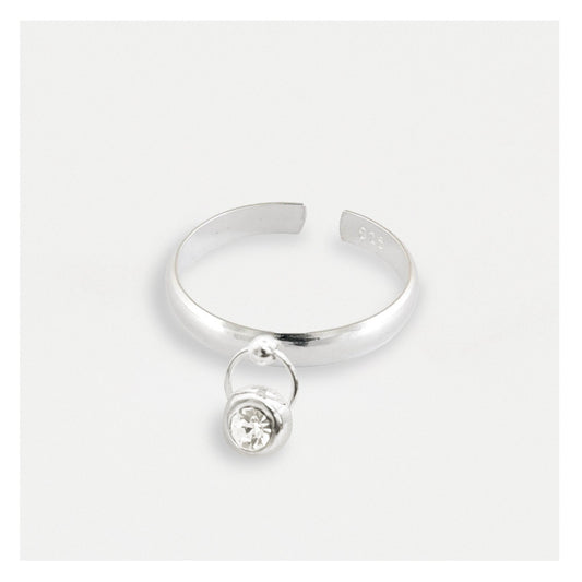 Toe Ring with Dangley Dewdrop