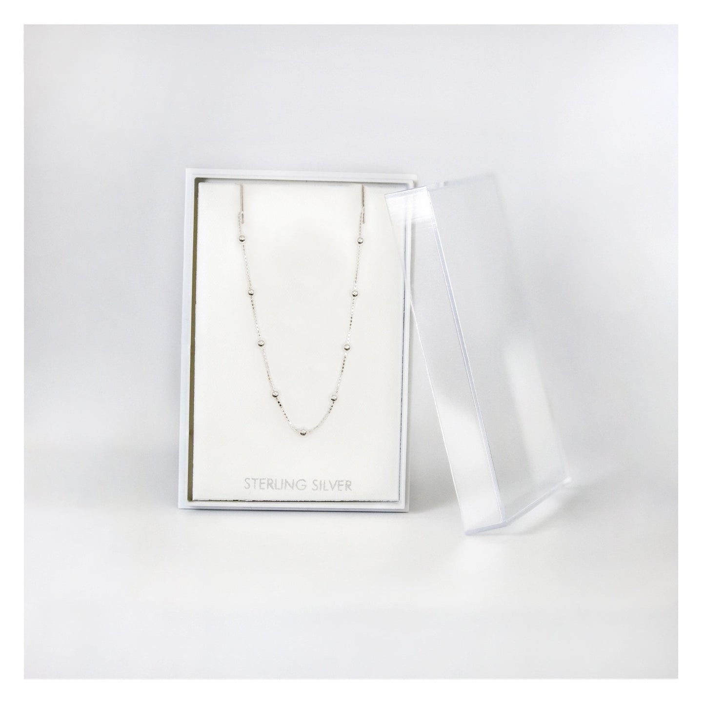 Boxed Ball Chain Necklace