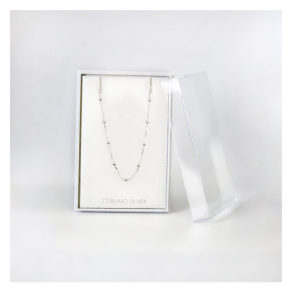Boxed Ball Chain Necklace