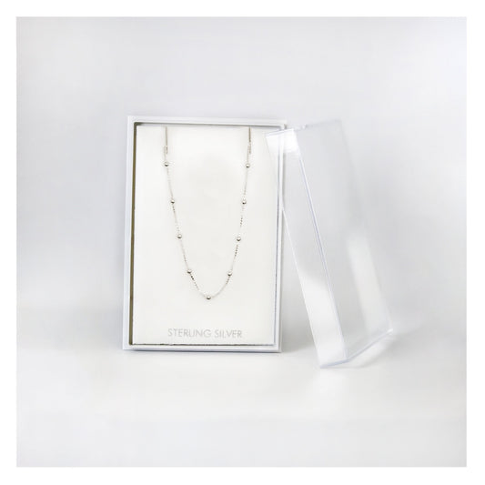 Boxed Ball Chain Necklace