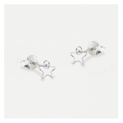 Silver Celestia Gem set Wire Studs