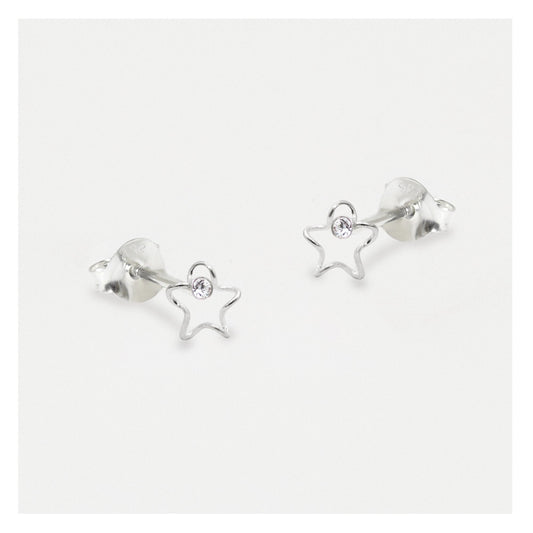 Silver Celestia Gem set Wire Studs