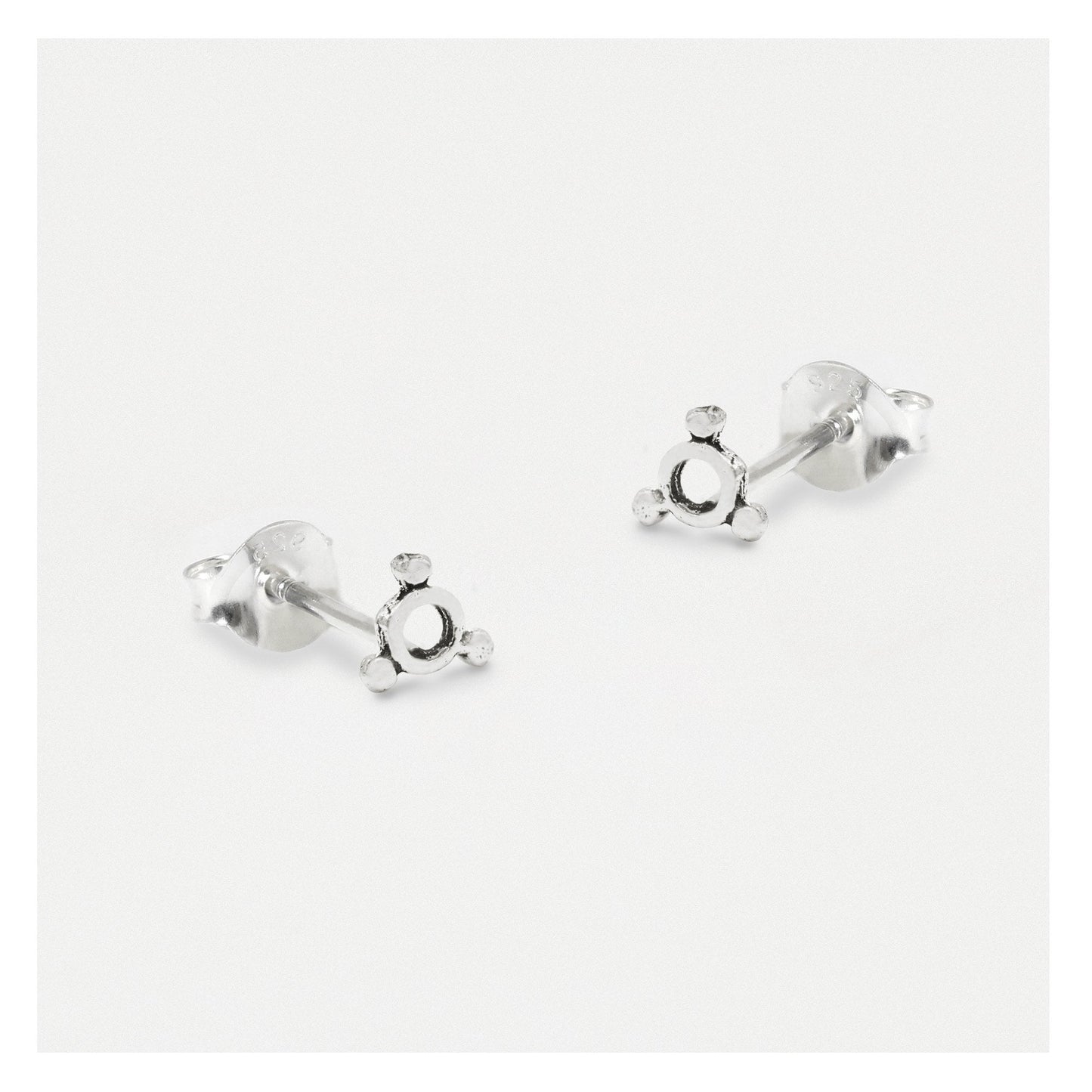 Silver Trio Orbit Studs