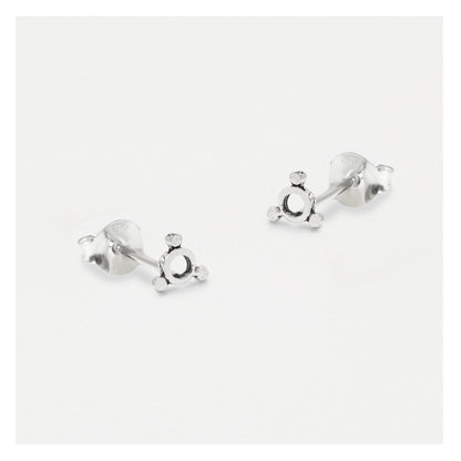 Silver Trio Orbit Studs