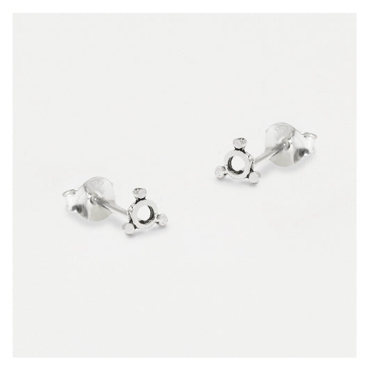 Silver Trio Orbit Studs