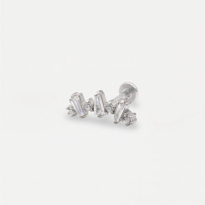 Steel Galaxia Curve Labret - Internally Threaded