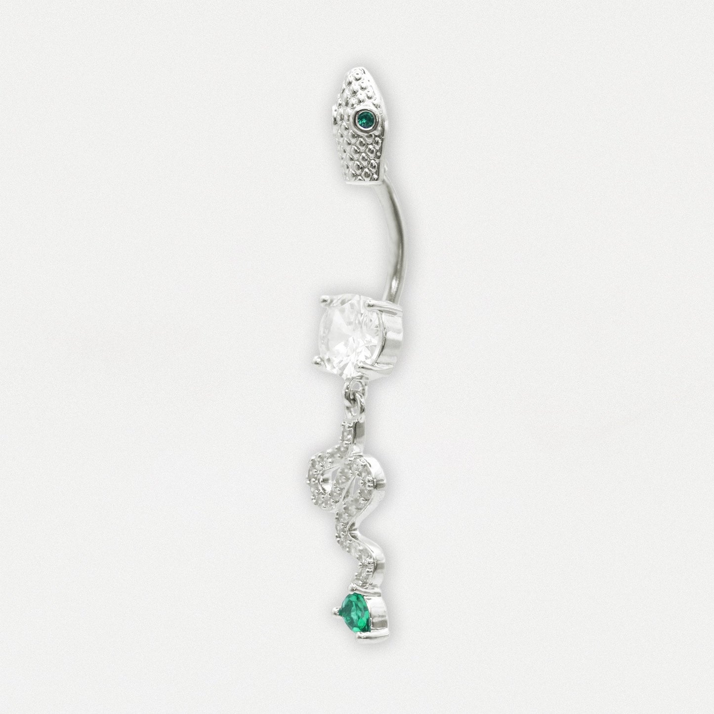 Steel Emerald Serpent Belly Bar