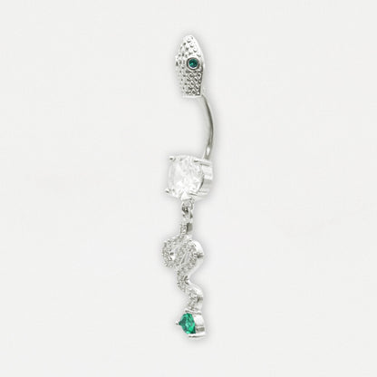 Steel Emerald Serpent Belly Bar