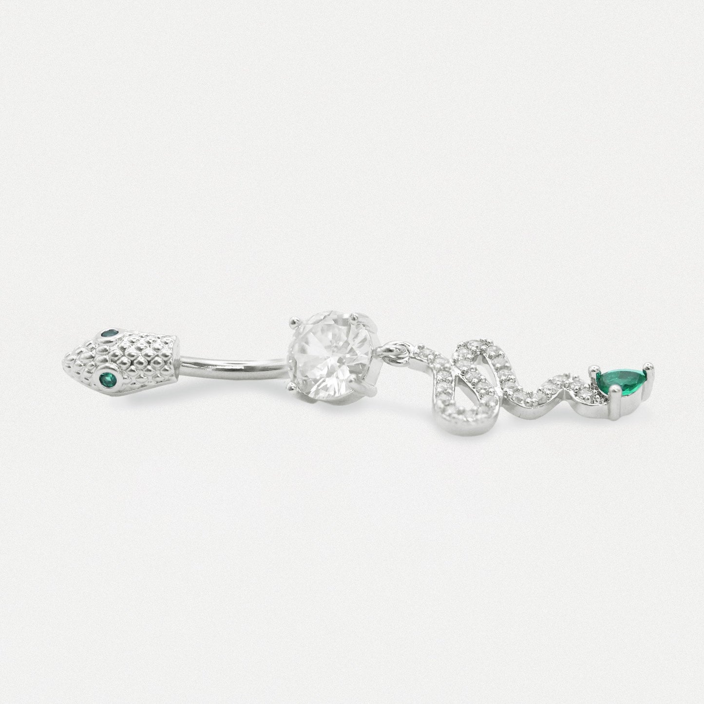Steel Emerald Serpent Belly Bar