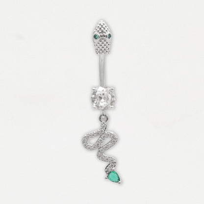 Steel Emerald Serpent Belly Bar
