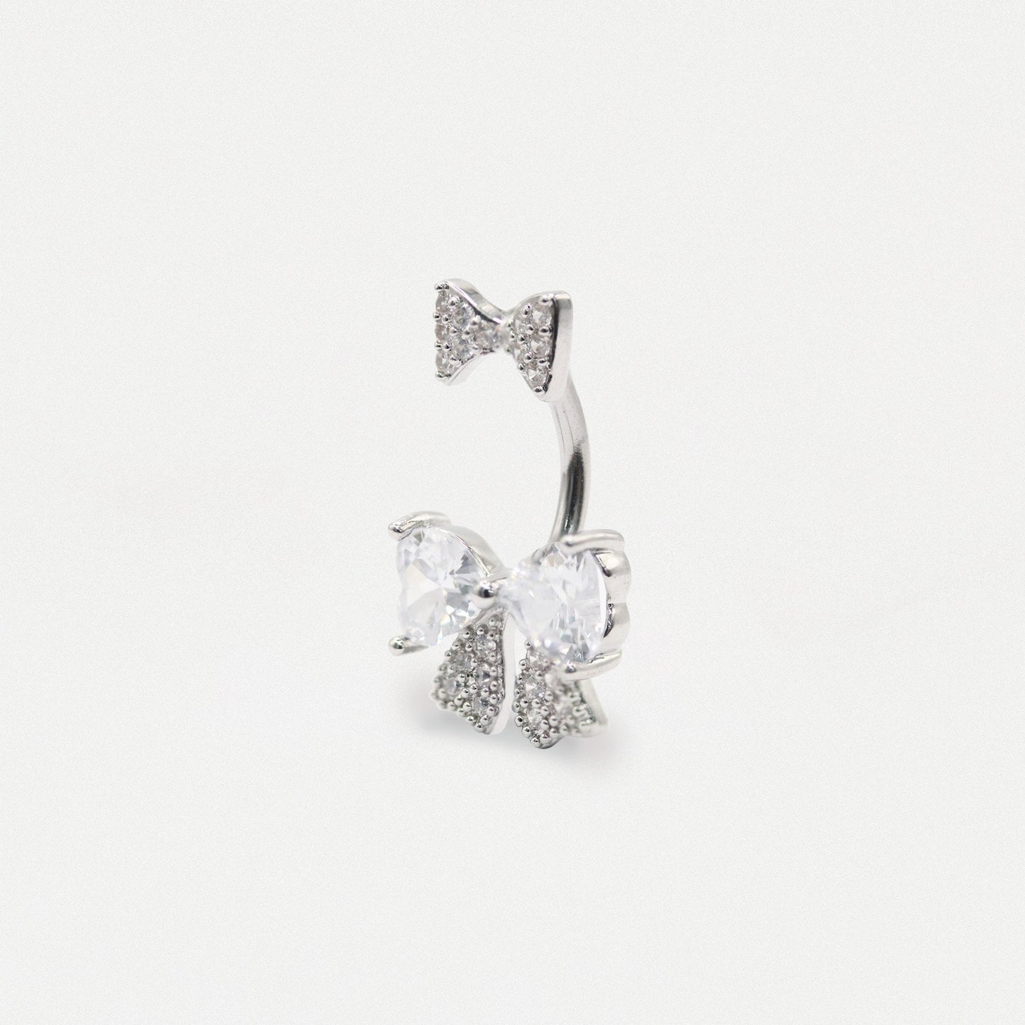 Steel Double Bow Radiance Belly Bar