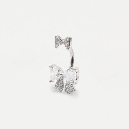 Steel Double Bow Radiance Belly Bar