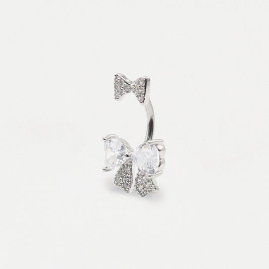 Steel Double Bow Radiance Belly Bar