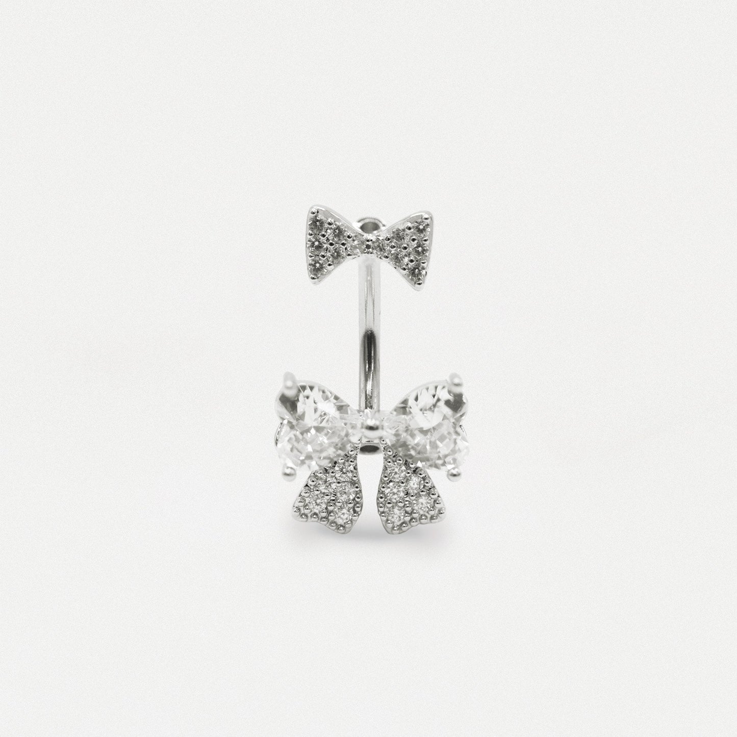 Steel Double Bow Radiance Belly Bar