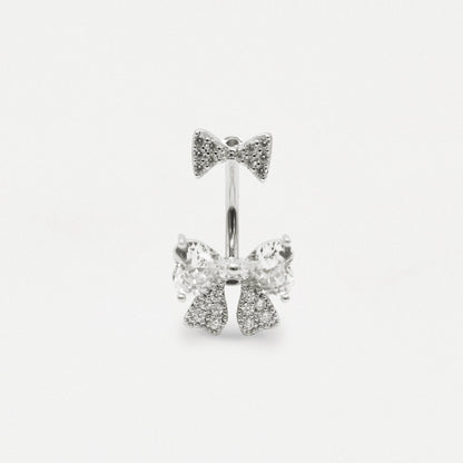 Steel Double Bow Radiance Belly Bar