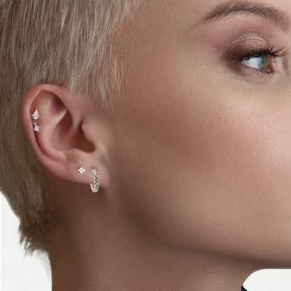 Steel Diamond Dewdrop Labret - Internally Threaded