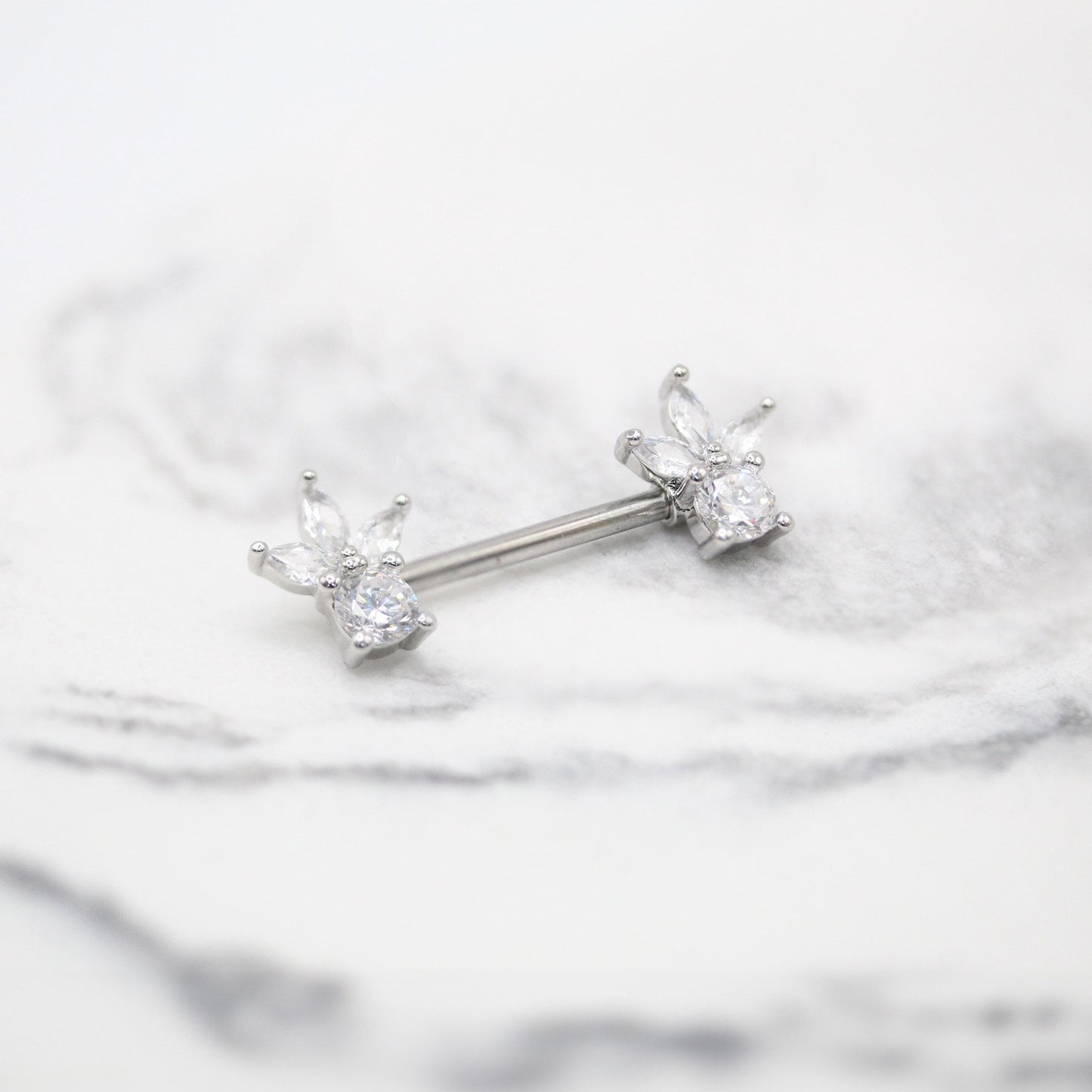 Steel Petal Radiance Nipple Bar