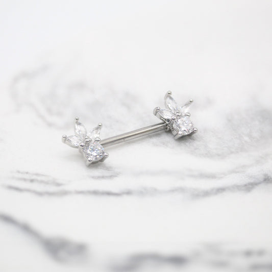 Steel Petal Radiance Nipple Bar