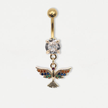Gold PVD Steel Majesty Eagle Belly Bar