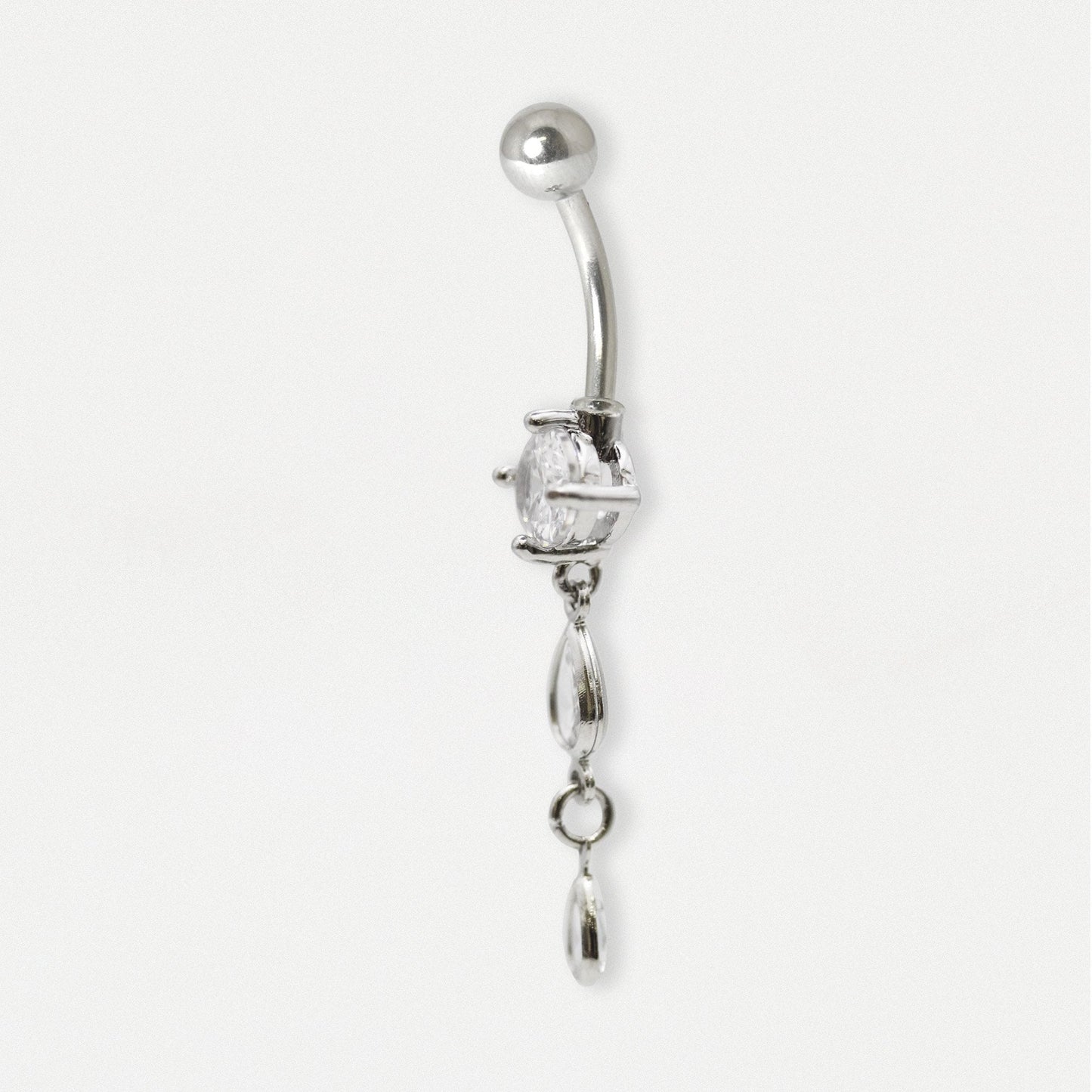 Steel Teardrop Dangley Belly Bar
