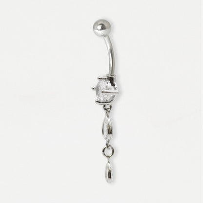 Steel Teardrop Dangley Belly Bar