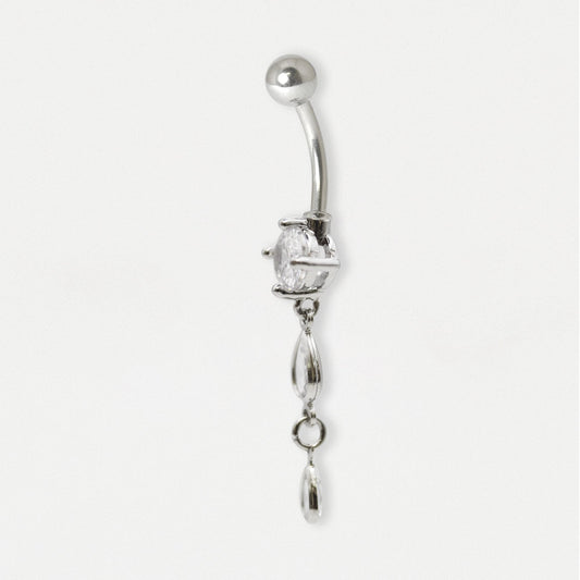 Steel Teardrop Dangley Belly Bar