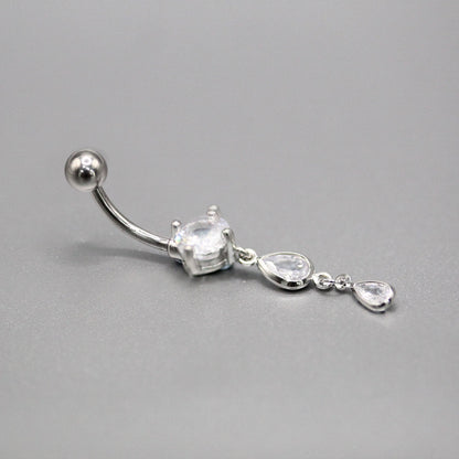 Steel Teardrop Dangley Belly Bar