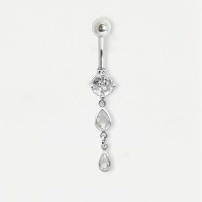 Steel Teardrop Dangley Belly Bar